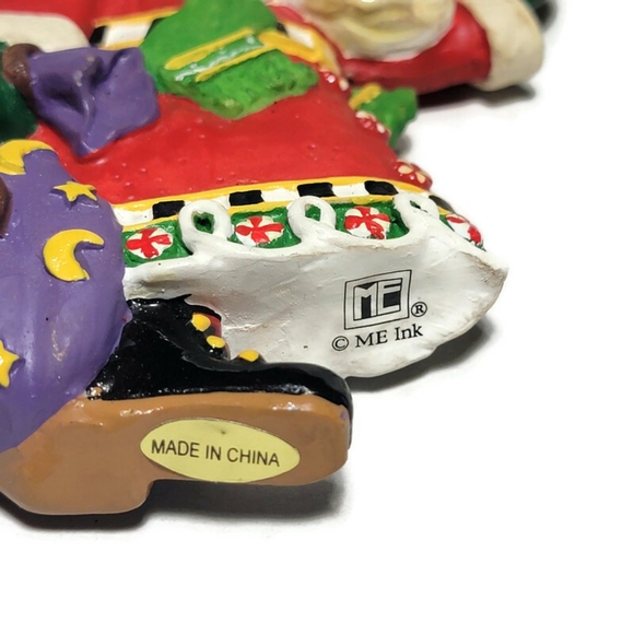 Kurt Adler Santa Claus Ornament Side View Santa's World Christmas - Picture 7 of 8